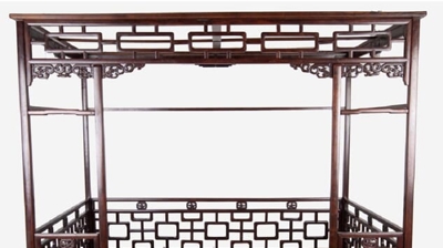 Chinese Hardwood Bed Photo