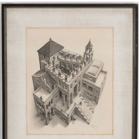 M.C. Escher: "Ascending and Descending" Photo